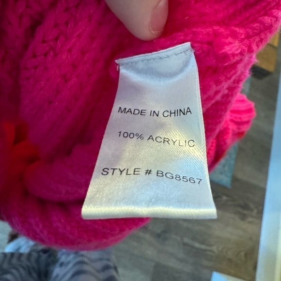 Double Duty Hot Pink Colorblock Sweater - Picture 5 of 8